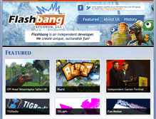 Tablet Screenshot of flashbang.biz